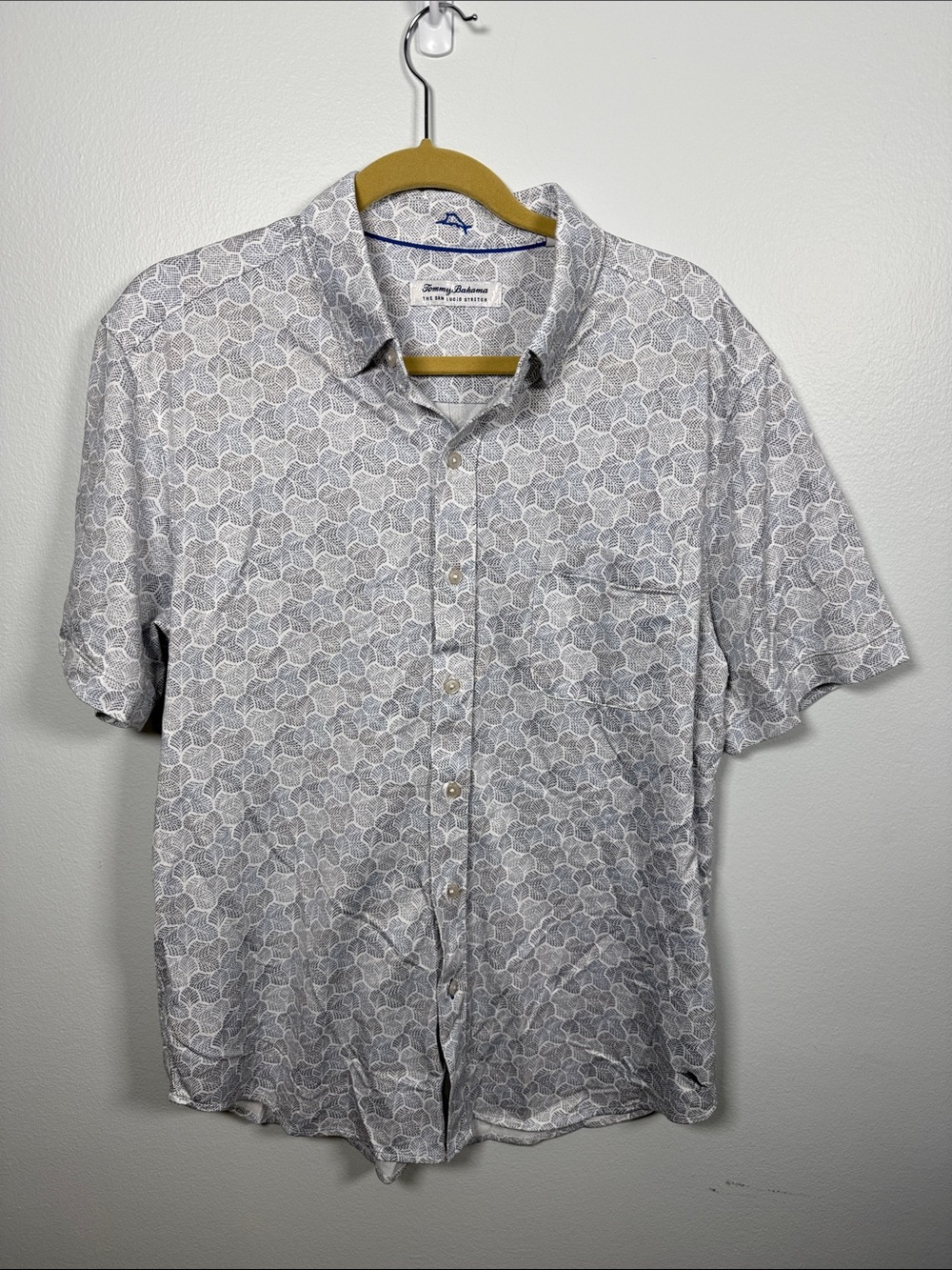Tommy Bahama San Lucio Stretch Size L - short sleeve button down